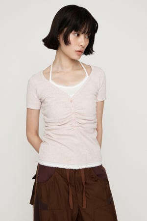 LAYERED LIKE CUT S／S トップス