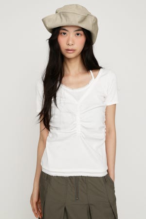 LAYERED LIKE CUT S／S トップス