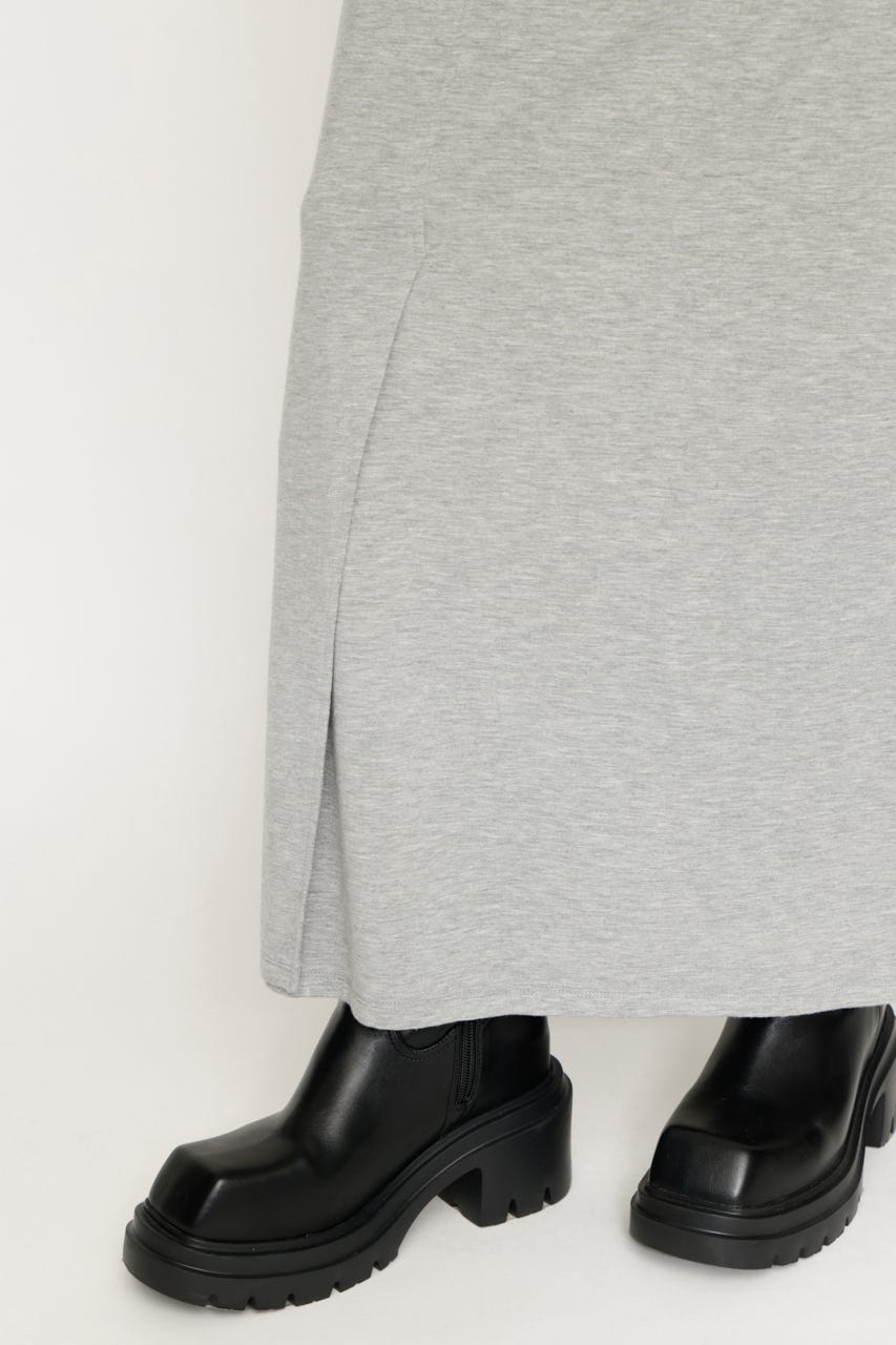 DRAPE CUT ロングスカート T.GRY FREE