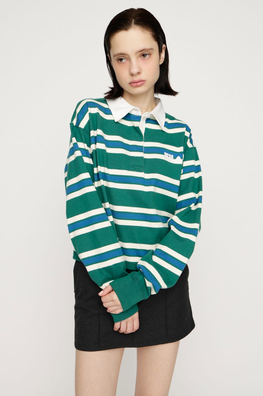 FILA x SLY RUGGER シャツ M/GRN FREE