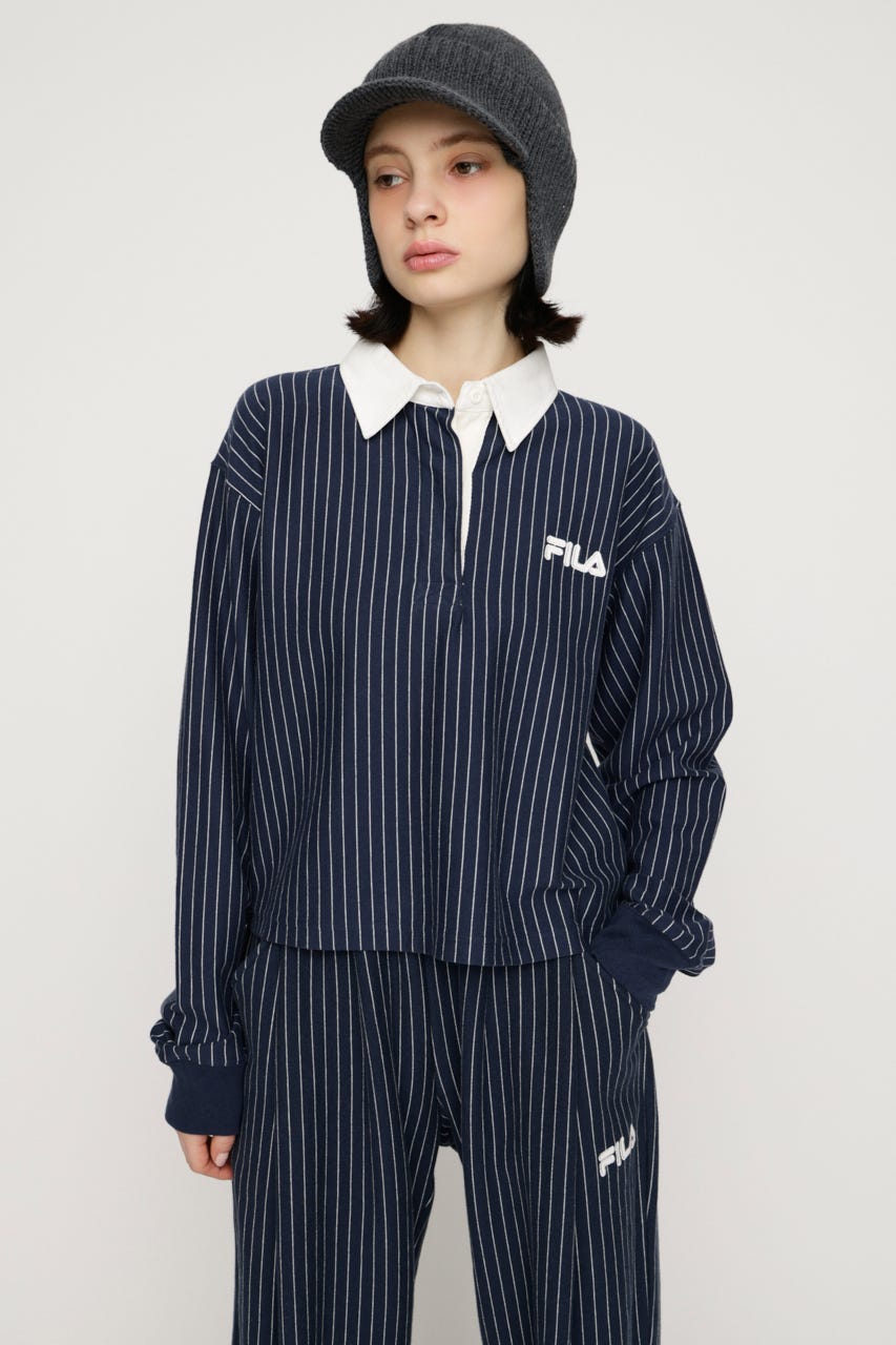 FILA x SLY RUGGER シャツ M/NVY FREE