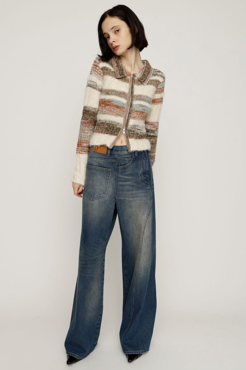 BACK TO FRONT DENIM パンツ BLU 2