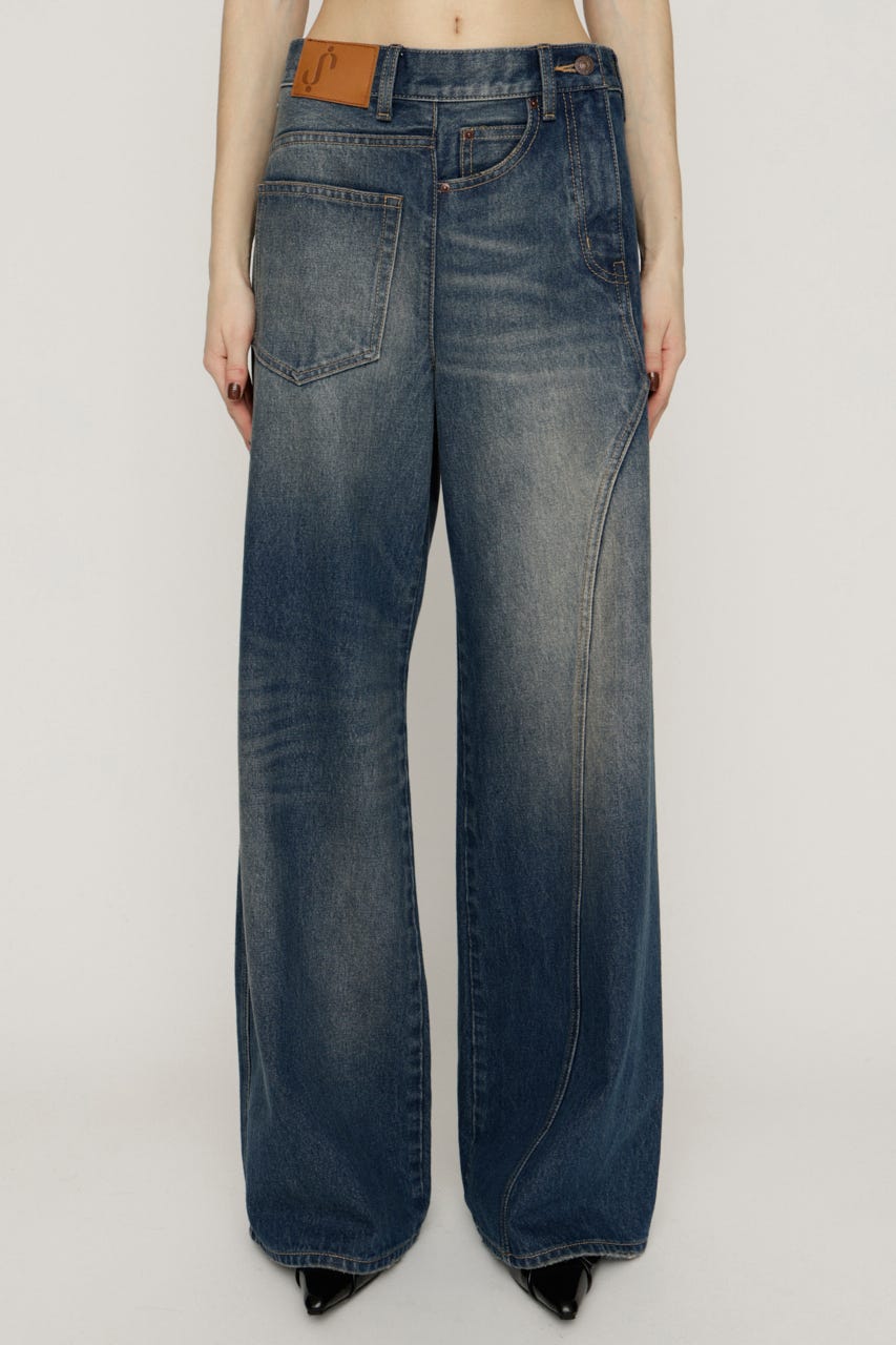 BACK TO FRONT DENIM パンツ BLU 2