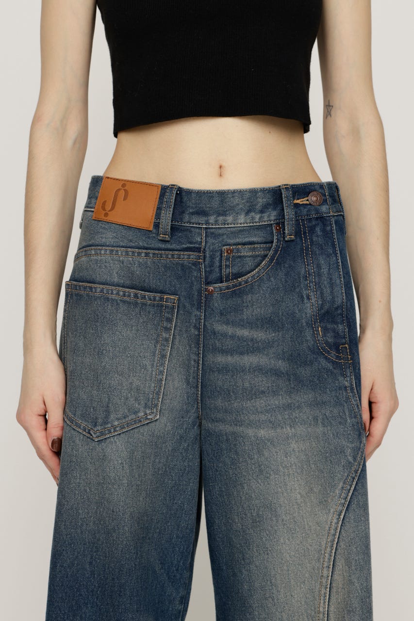 BACK TO FRONT DENIM パンツ BLU 2