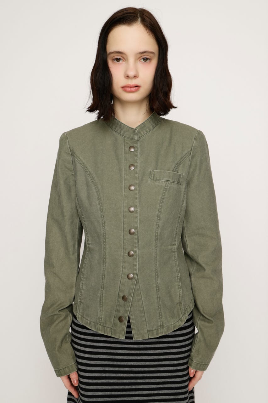NAPOLEON STUDDED MILITALY ジャケット KHA FREE