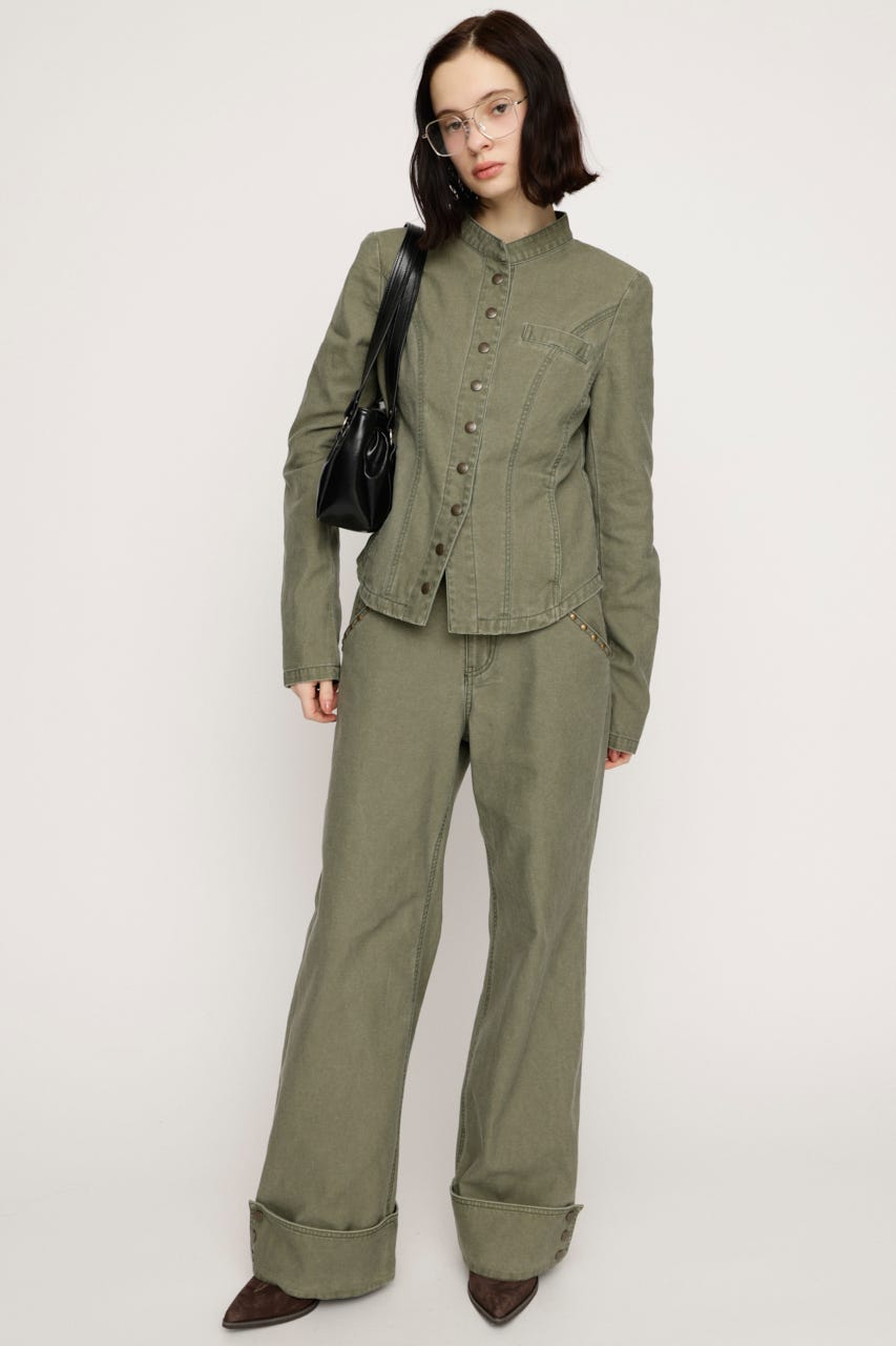 NAPOLEON STUDDED MILITALY ジャケット KHA FREE