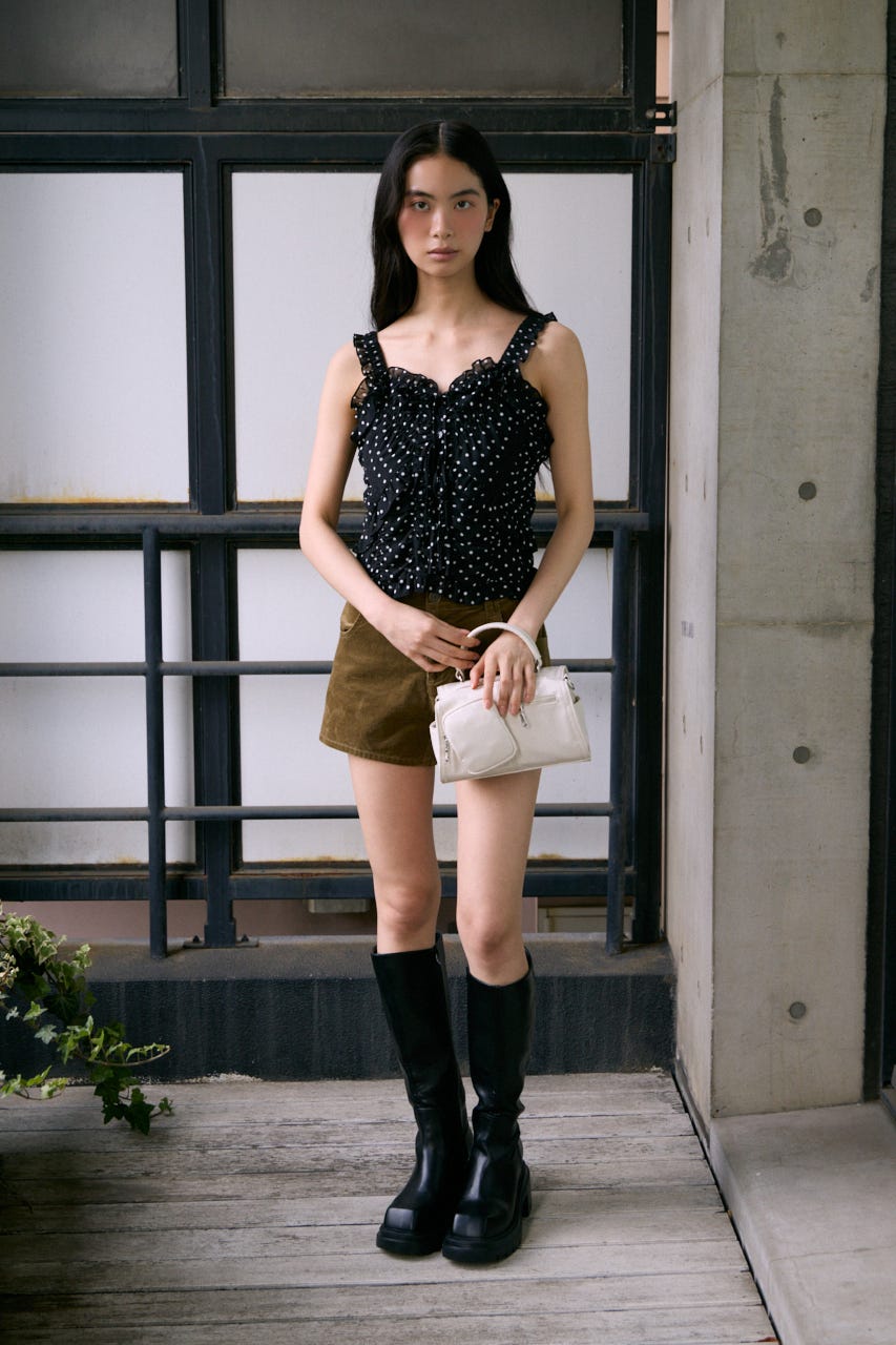 【LIMITED ITEM】SHEER SQUEEZE CAMI トップス Multi_1 FREE