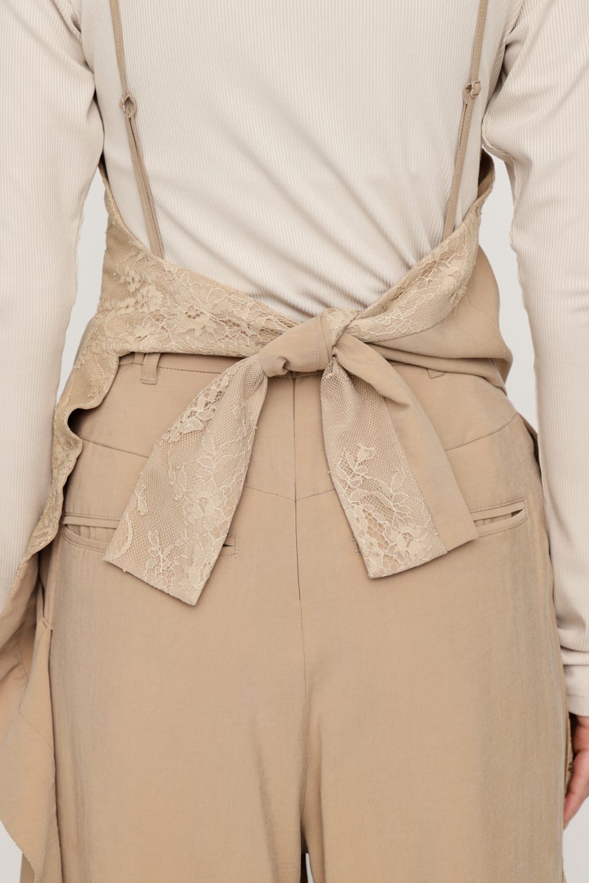 CAMI LAYERED DRAPE パンツ BEG 2