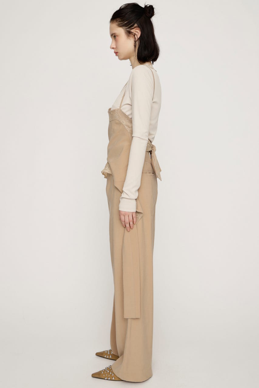 CAMI LAYERED DRAPE パンツ BEG 2