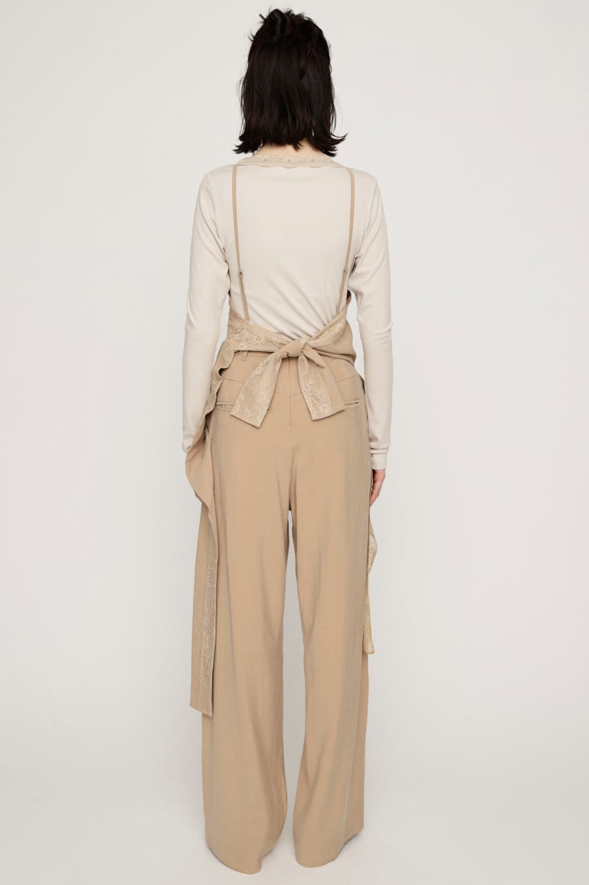 CAMI LAYERED DRAPE パンツ BEG 2