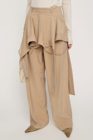 CAMI LAYERED DRAPE パンツ