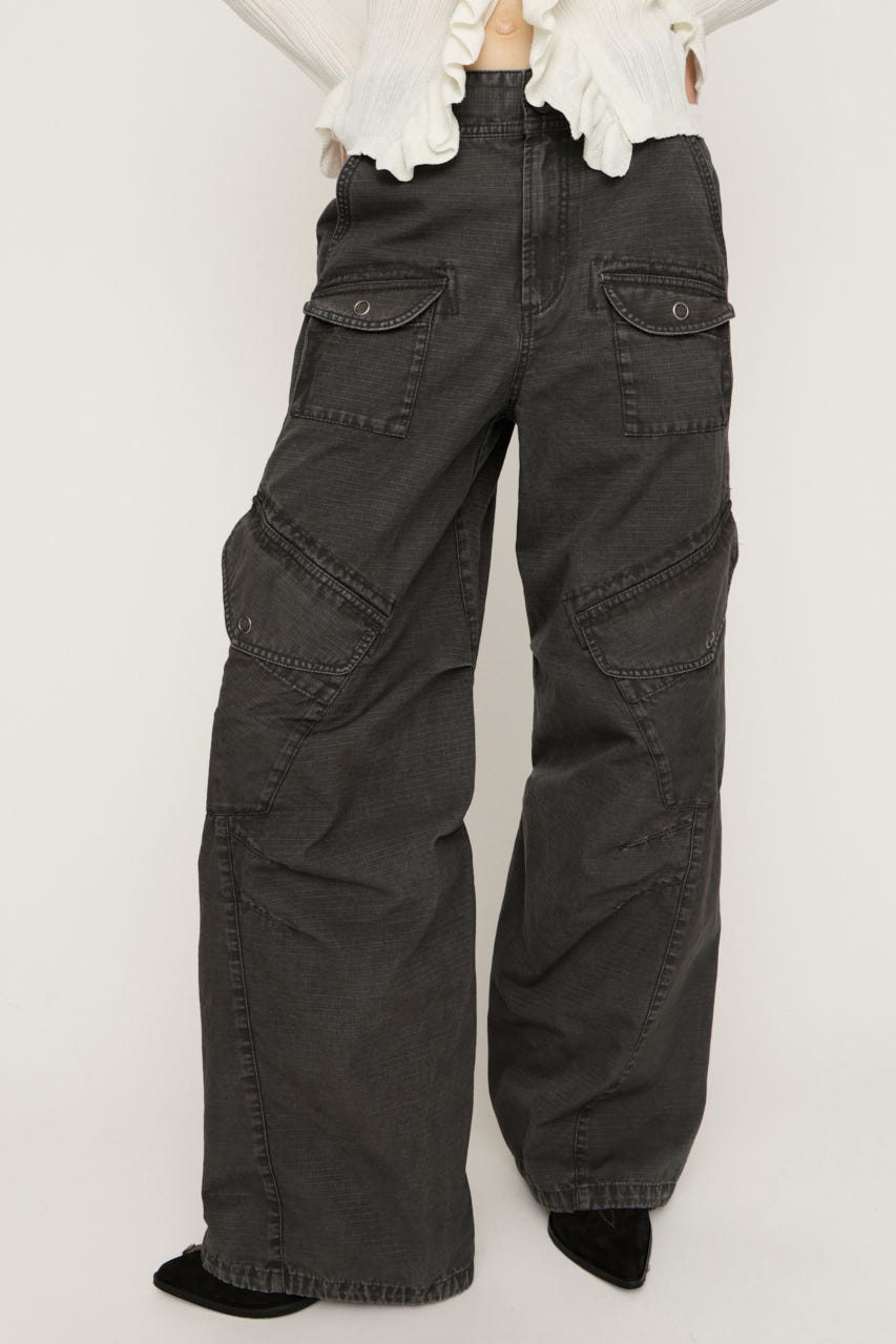 BIG PK MILITARY パンツ L/BLK 1