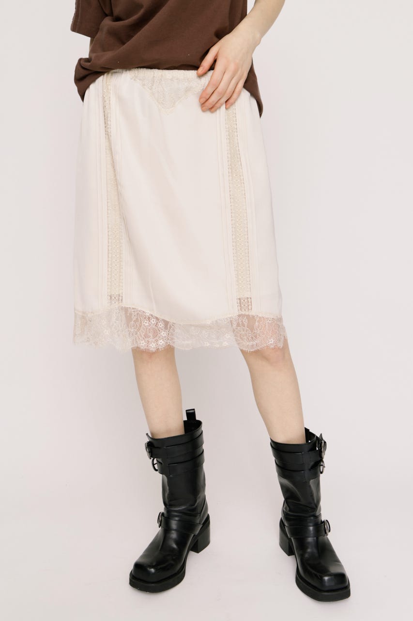 SHORT SLIP スカート IVOY FREE