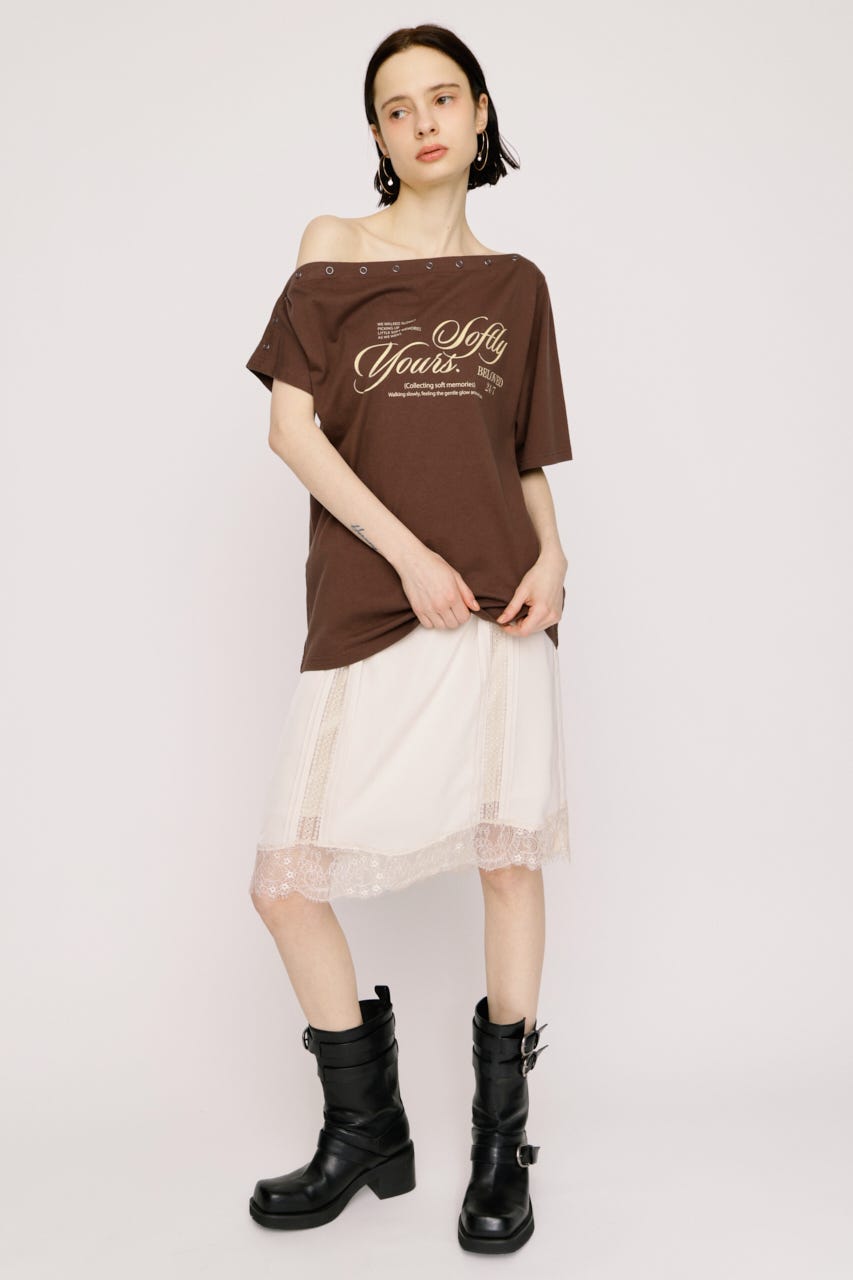 SHORT SLIP スカート IVOY FREE