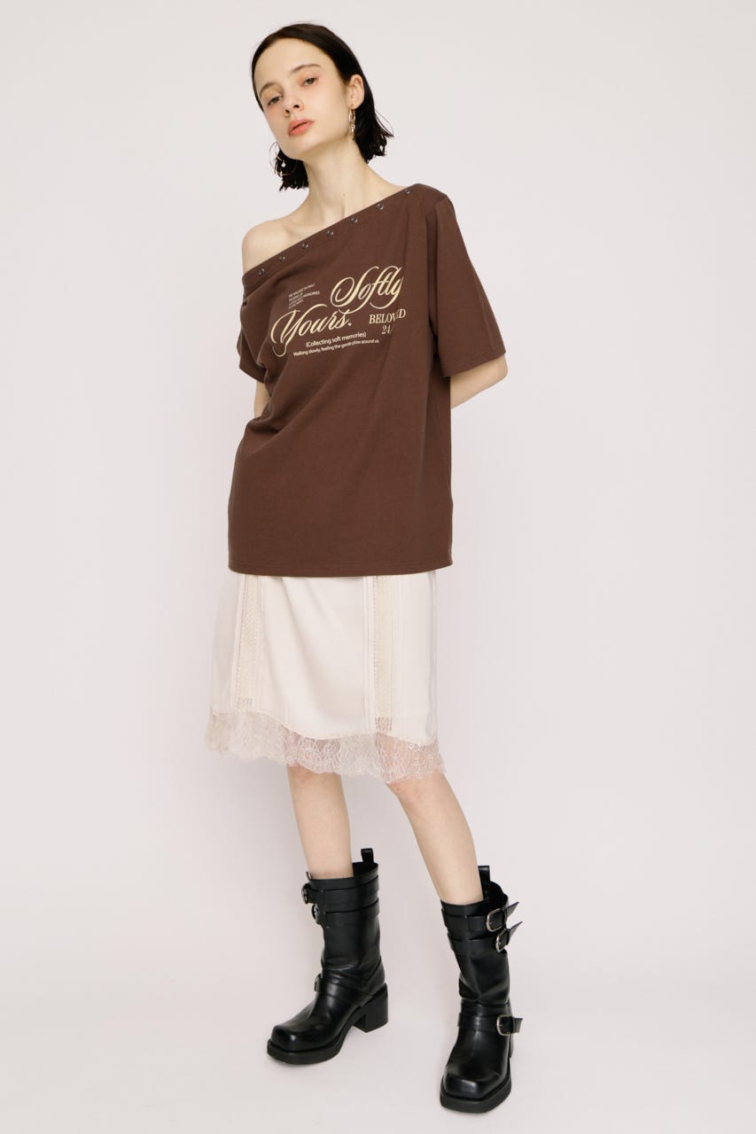 SHORT SLIP スカート IVOY FREE