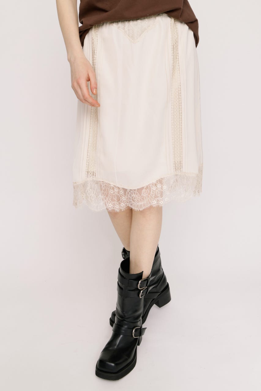 SHORT SLIP スカート IVOY FREE