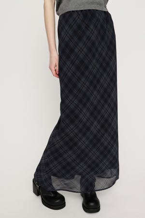 SHEER CHECK スカート