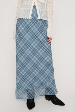 SHEER CHECK スカート