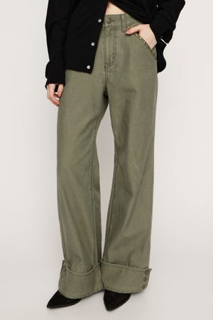 L／W STUDDED FLARE パンツ