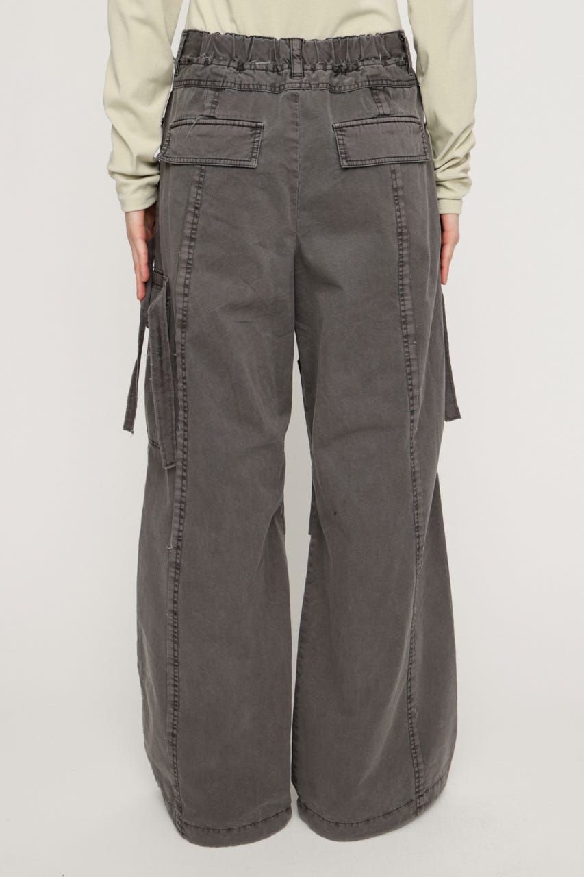 TUCK WIDE WOVEN パンツ L/BLK 1