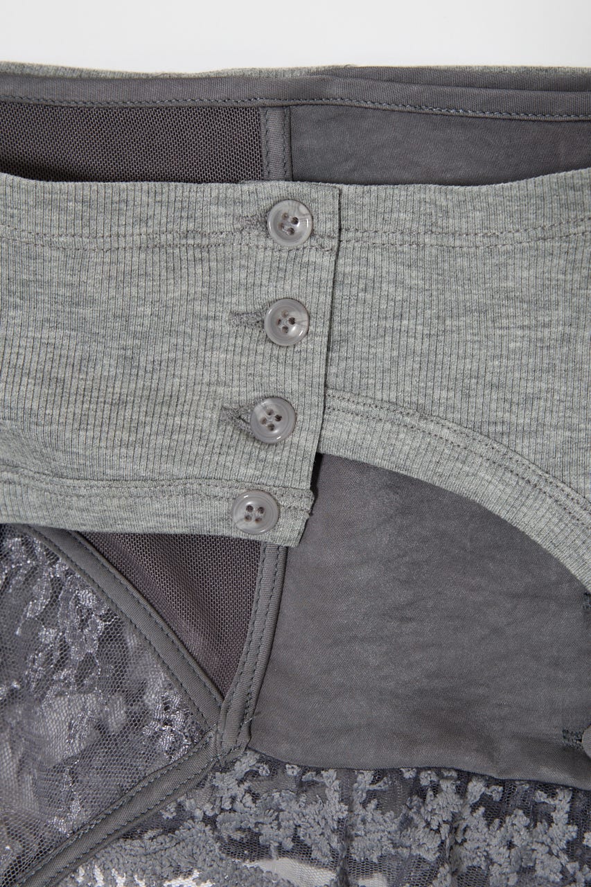 LINGERIE CARDIGAN WRAP GRY FREE