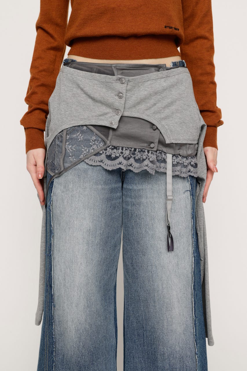 LINGERIE CARDIGAN WRAP GRY FREE