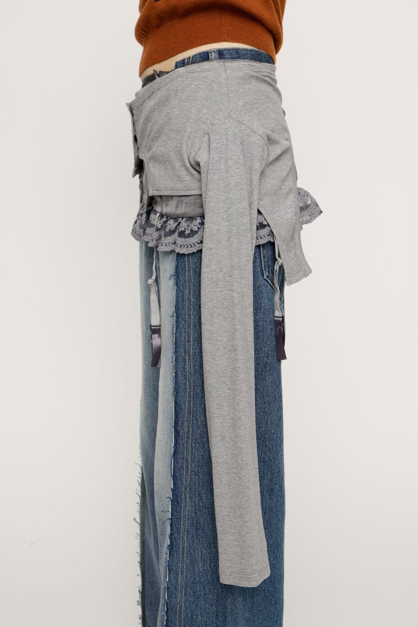 LINGERIE CARDIGAN WRAP GRY FREE