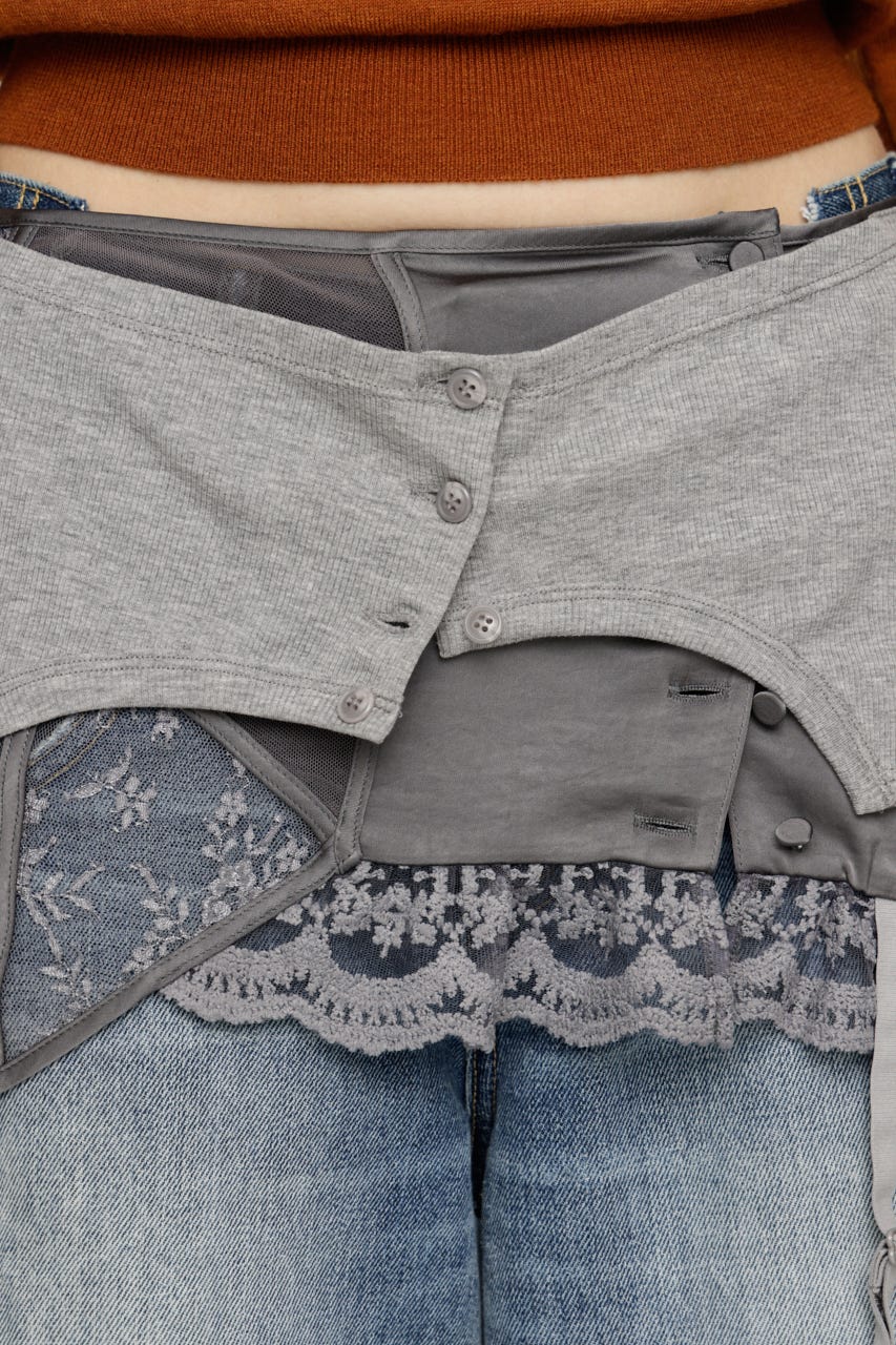 LINGERIE CARDIGAN WRAP GRY FREE