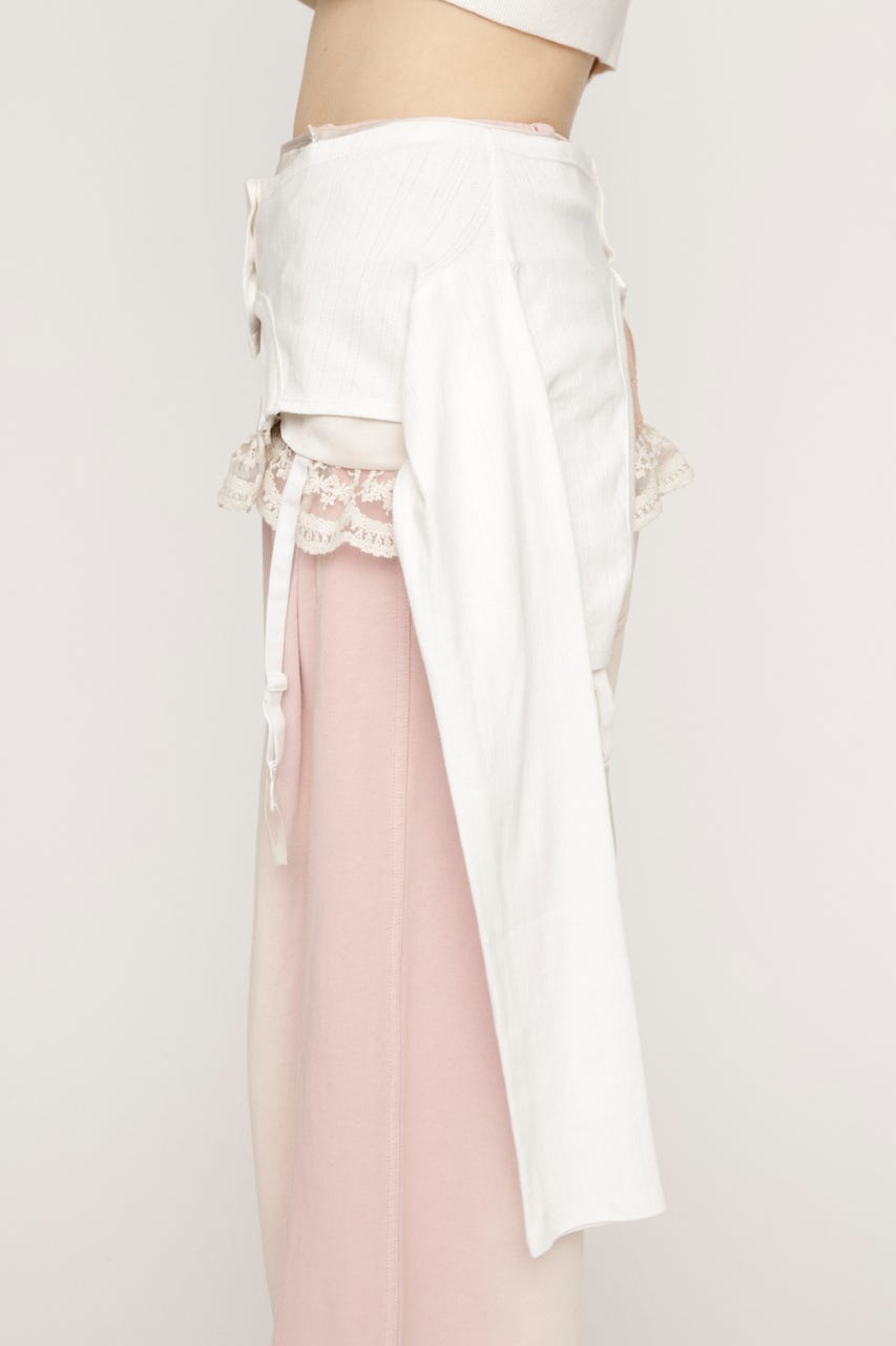 LINGERIE CARDIGAN WRAP WHT FREE