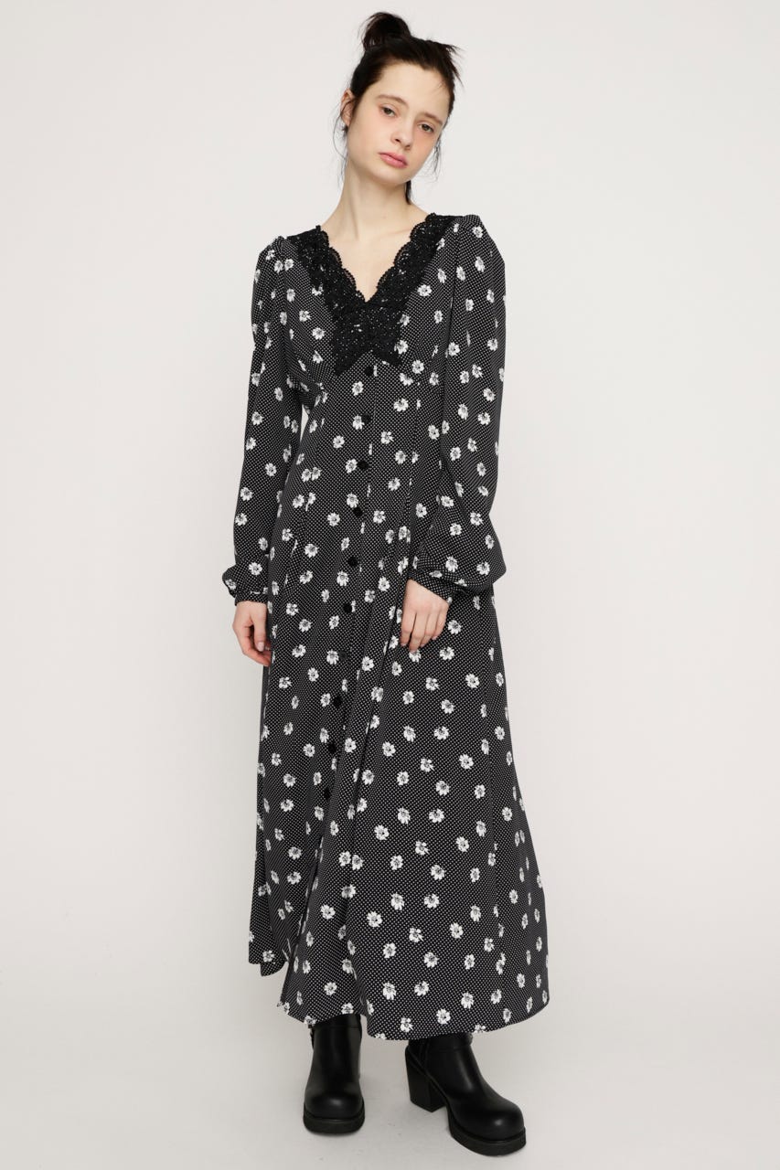 DOT GARDEN RETRO ドレス M/BLK 2