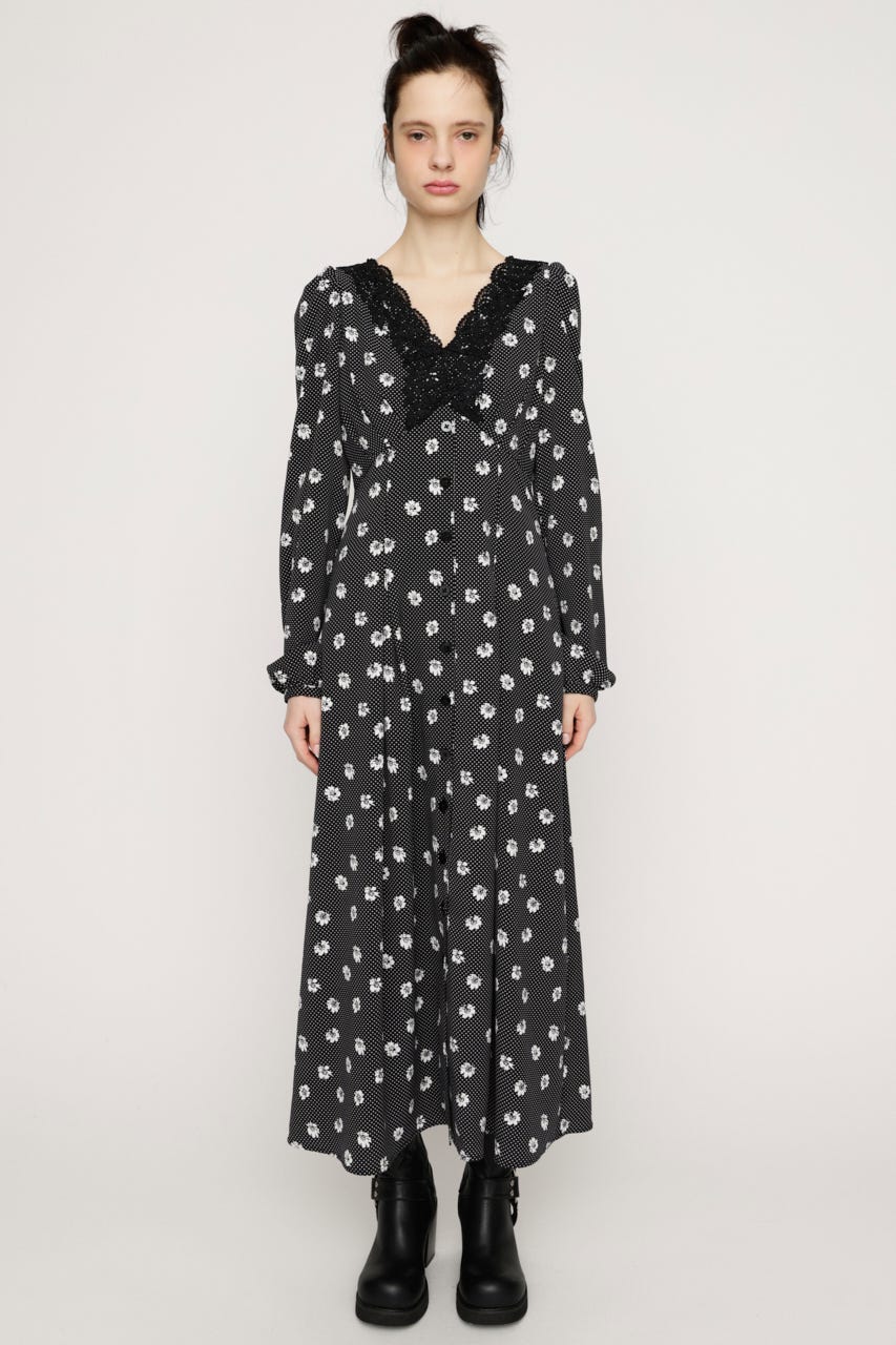 DOT GARDEN RETRO ドレス M/BLK 2