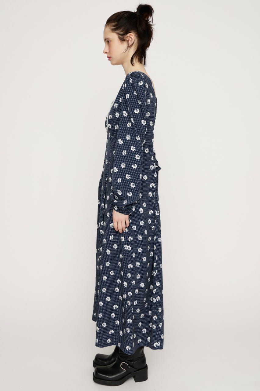 DOT GARDEN RETRO ドレス M/NVY 2