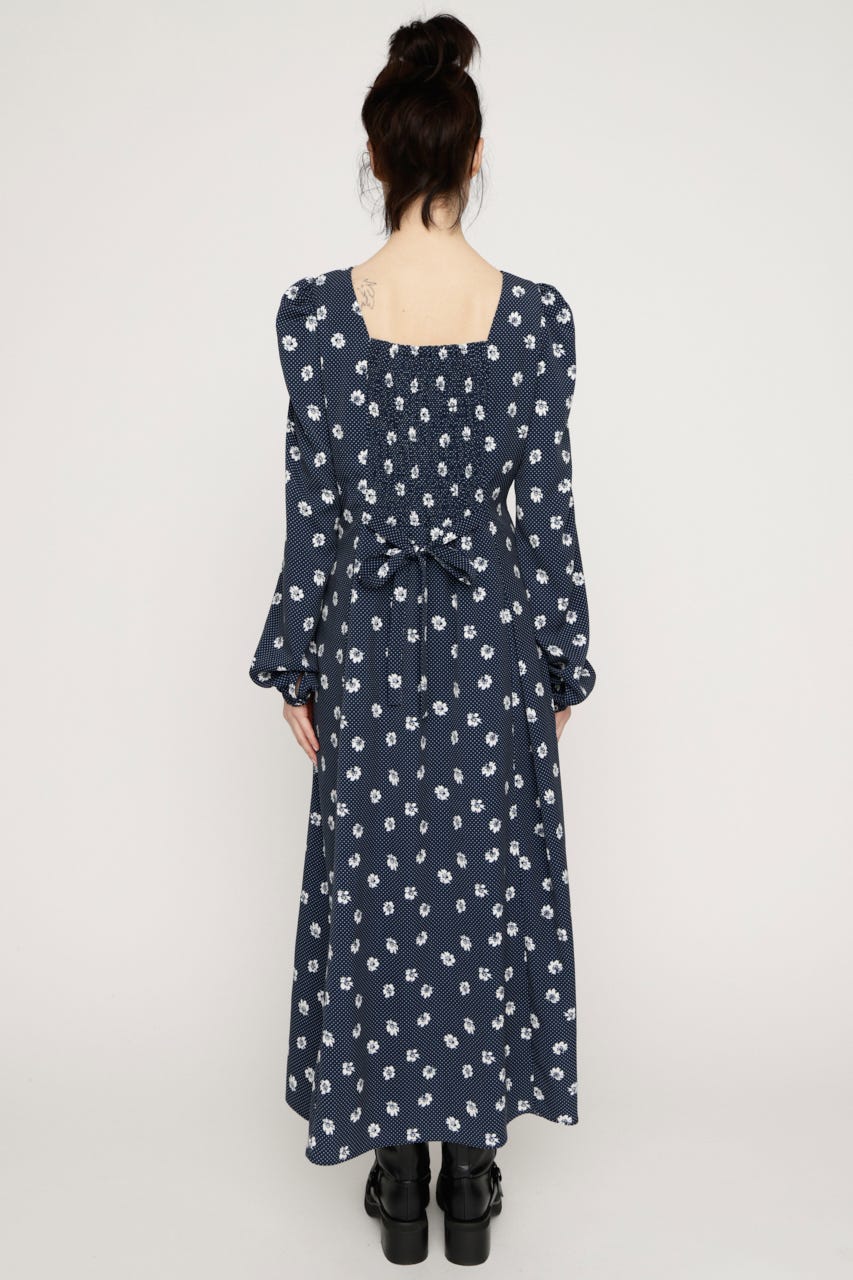 DOT GARDEN RETRO ドレス M/NVY 2