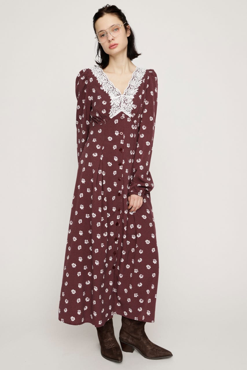 DOT GARDEN RETRO ドレス M/RED 1
