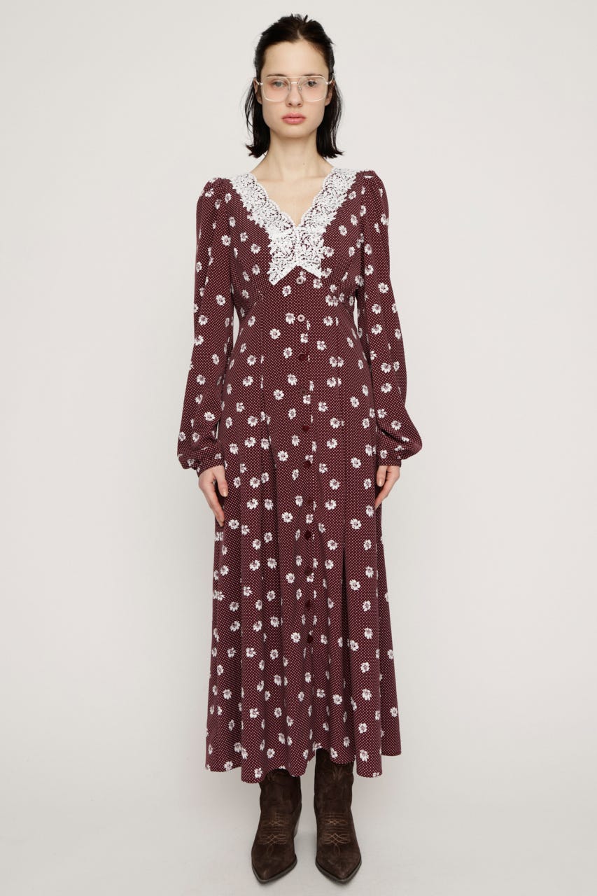 DOT GARDEN RETRO ドレス M/RED 1