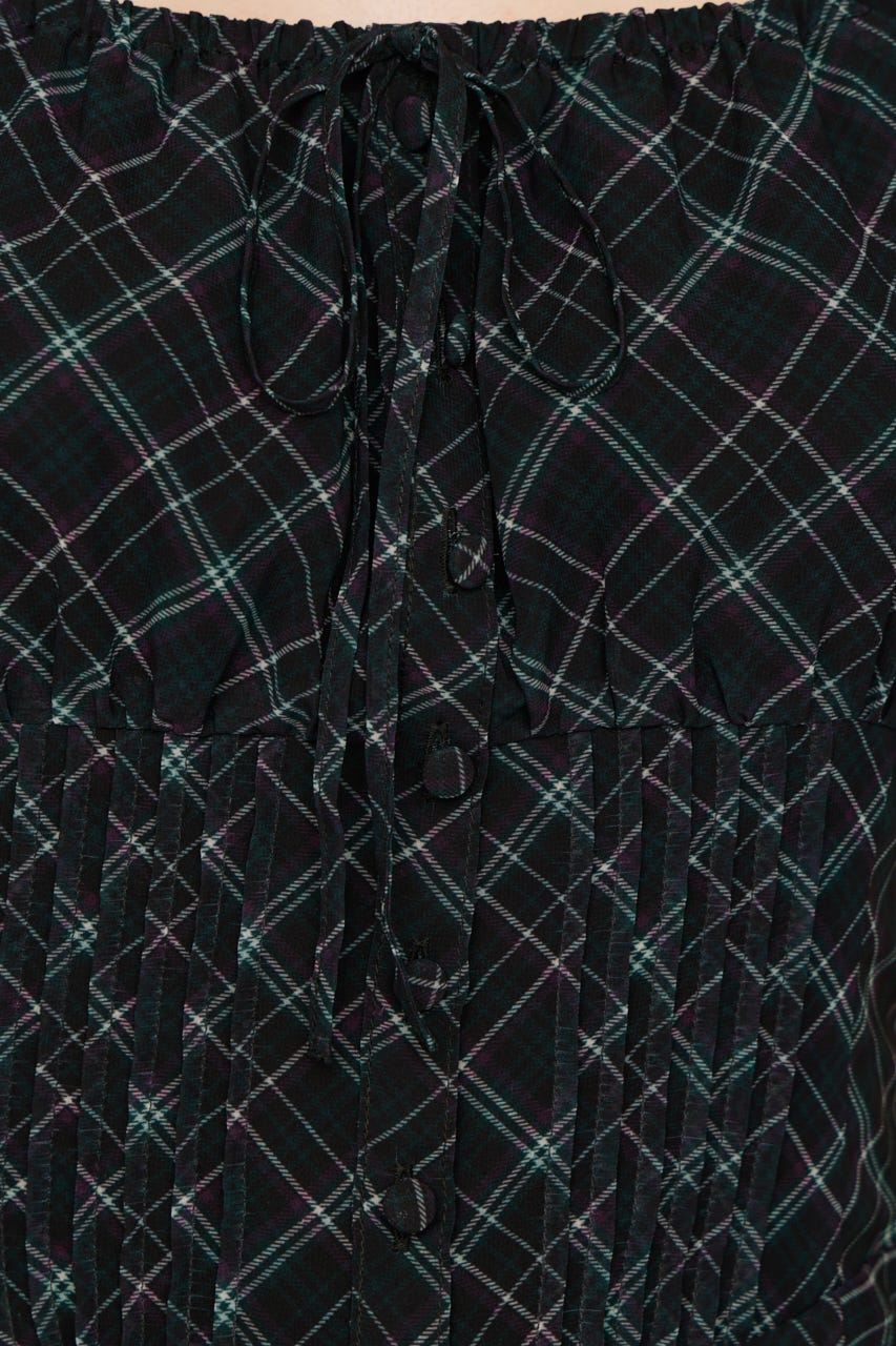 【SNSで話題！】FRONT BUTTON TUCKED MINI ドレス M/BLK 2