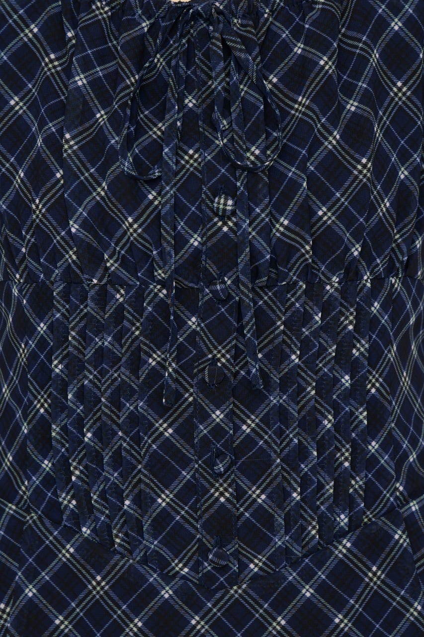 【SNSで話題！】FRONT BUTTON TUCKED MINI ドレス M/NVY 2