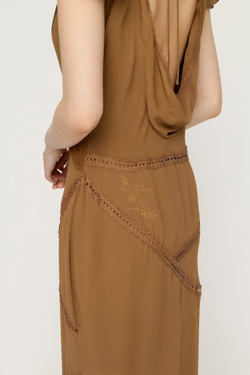 OPEN BACK MERMAID ロングワンピース D/BEG FREE