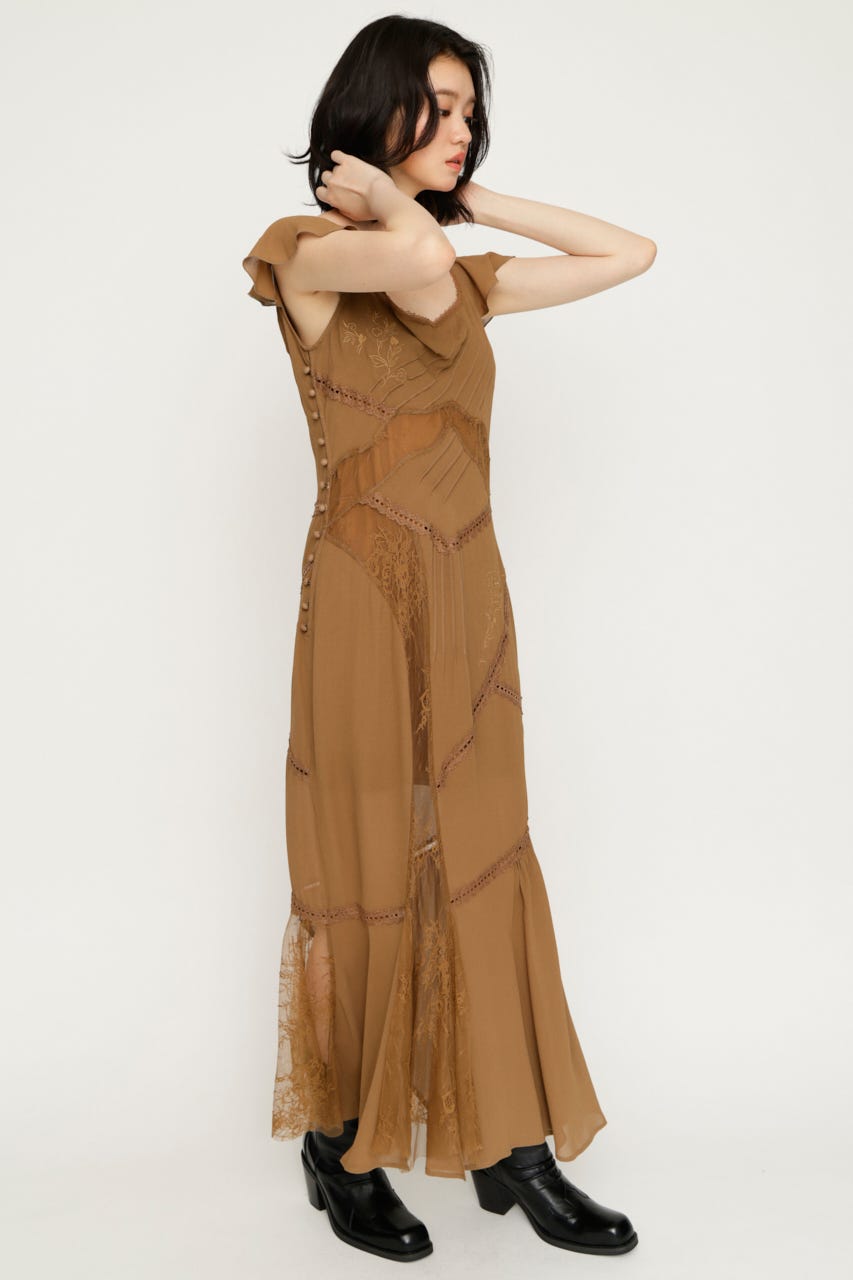 OPEN BACK MERMAID ロングワンピース D/BEG FREE