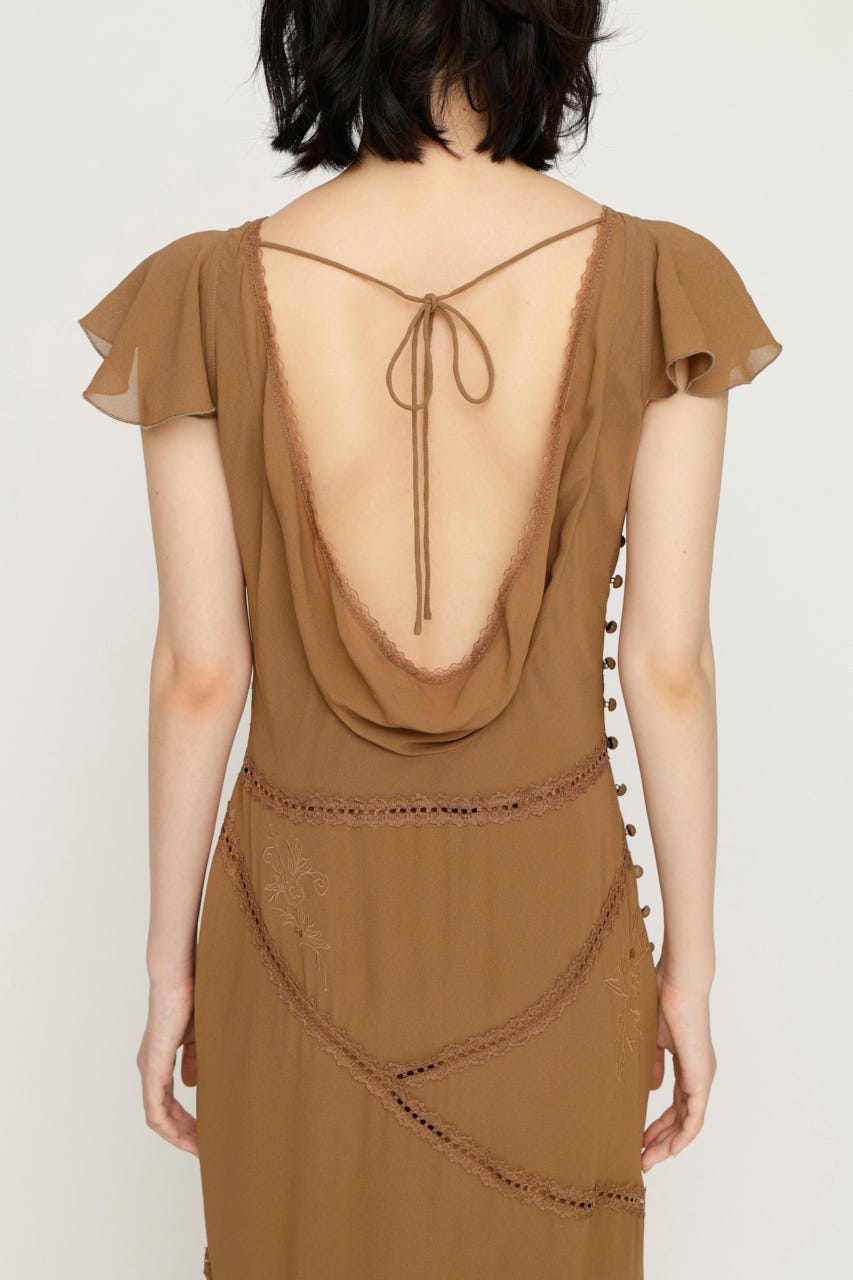 OPEN BACK MERMAID ロングワンピース D/BEG FREE