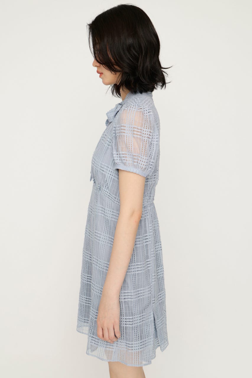 FRONT BOWTIE ショートワンピース L/BLU 1
