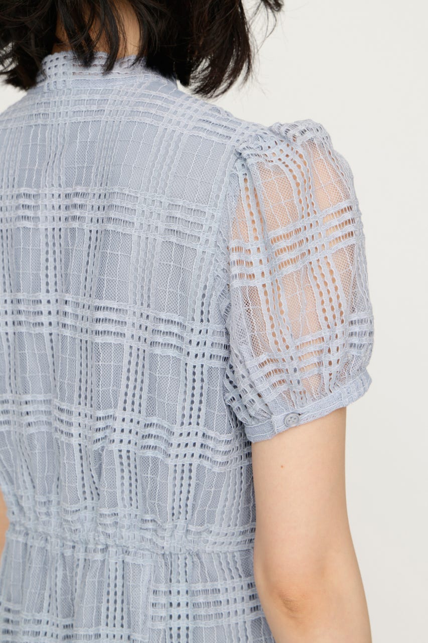 FRONT BOWTIE ショートワンピース L/BLU 1