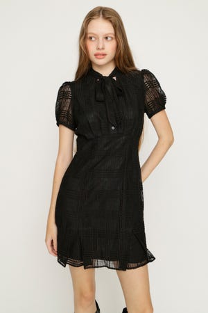 FRONT BOWTIE ショートワンピース