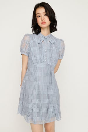FRONT BOWTIE ショートワンピース