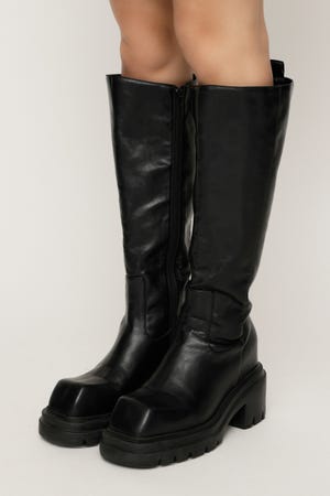 SQUARE TOE KNEE ブーツ