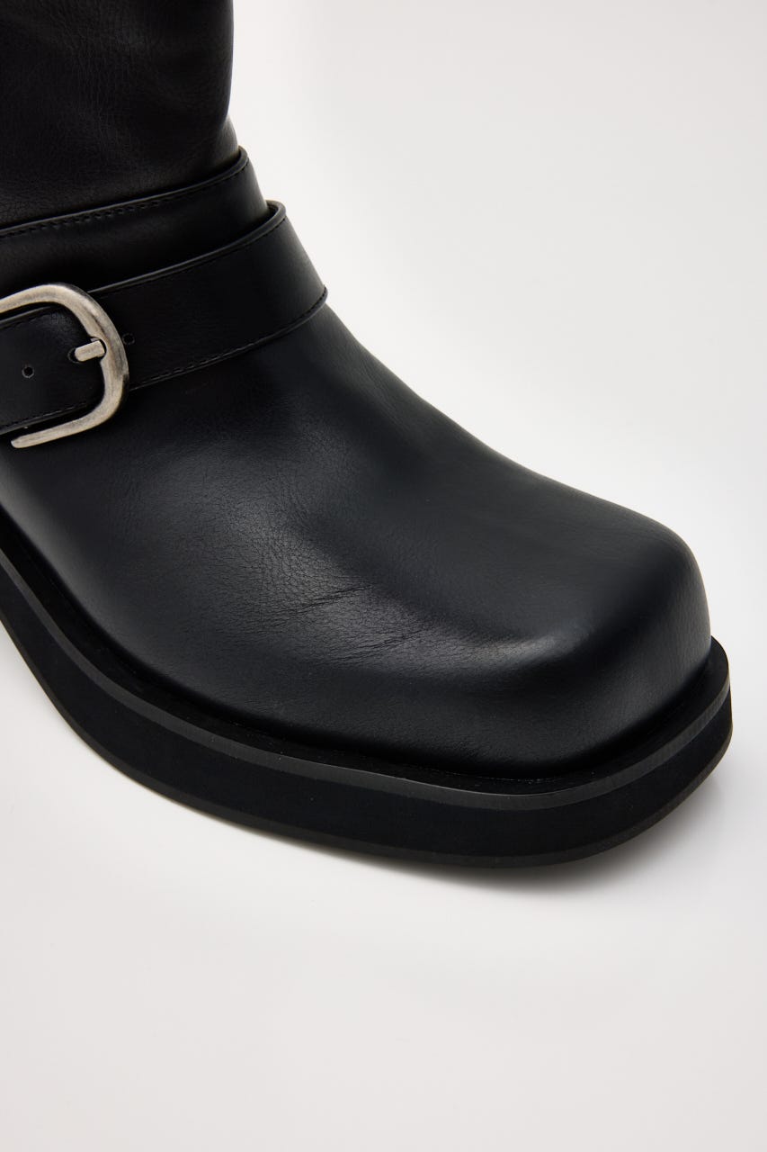 SIDE HOLE MIDDLE ブーツ BLK S