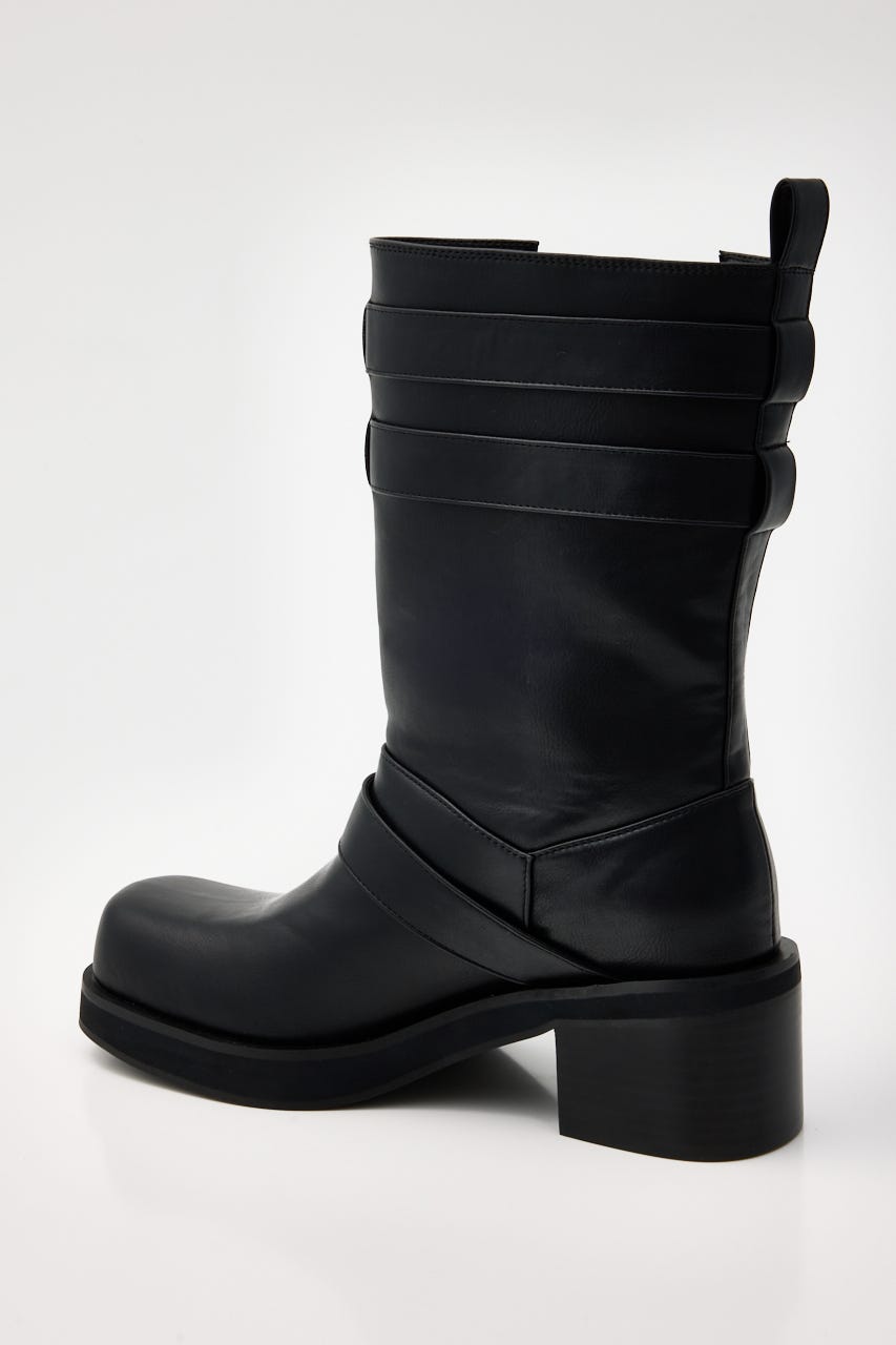 SIDE HOLE MIDDLE ブーツ BLK S