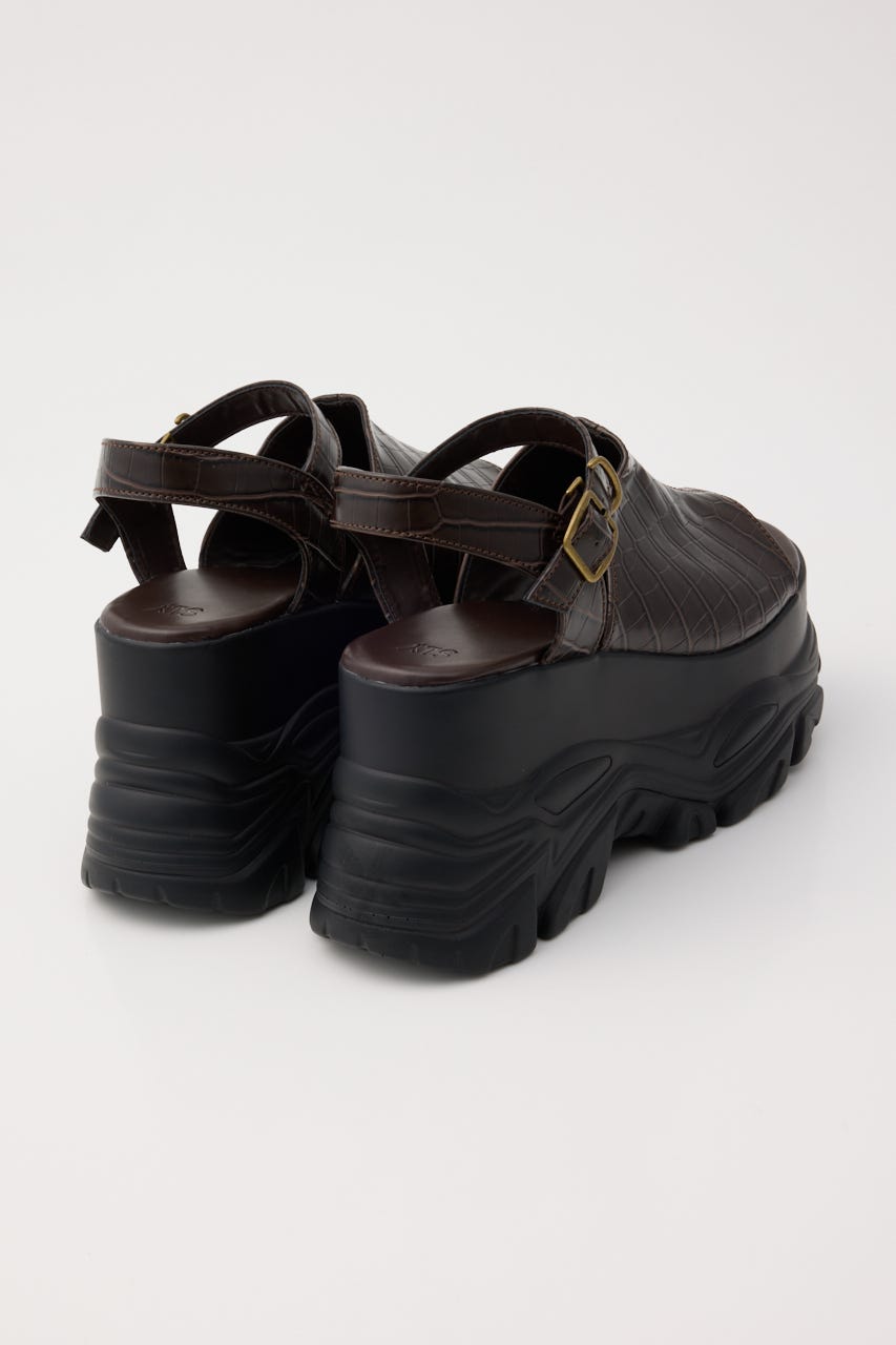 【1BUY5％OFF】CHUNKY SNEAKER SOLE サンダル M/BRN L