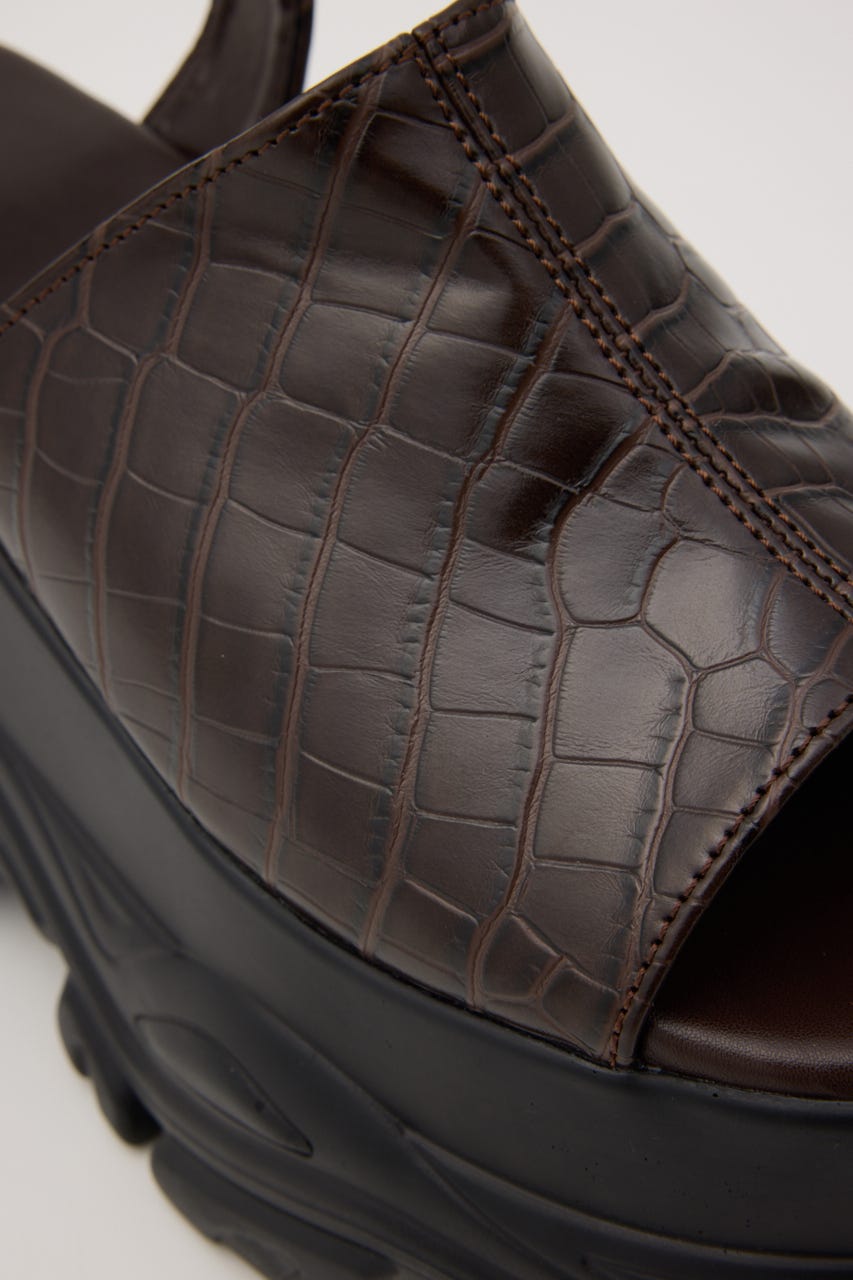【1BUY5％OFF】CHUNKY SNEAKER SOLE サンダル M/BRN L