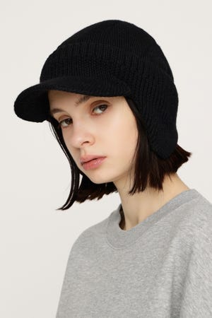 EAR FLAP KNIT キャップ
